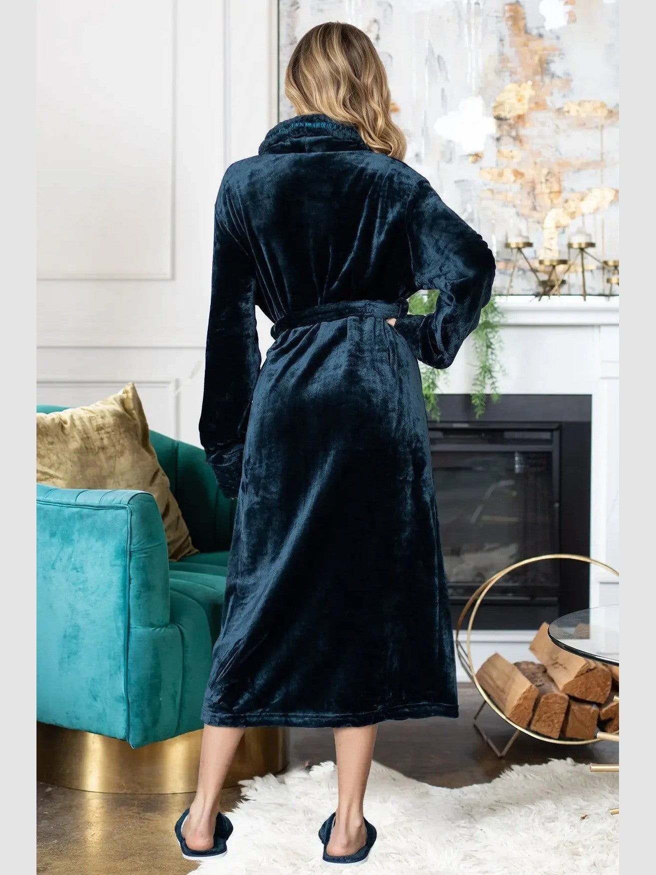 Women's Ultra Soft Plush Bathrobe - Courbe et Compagnie