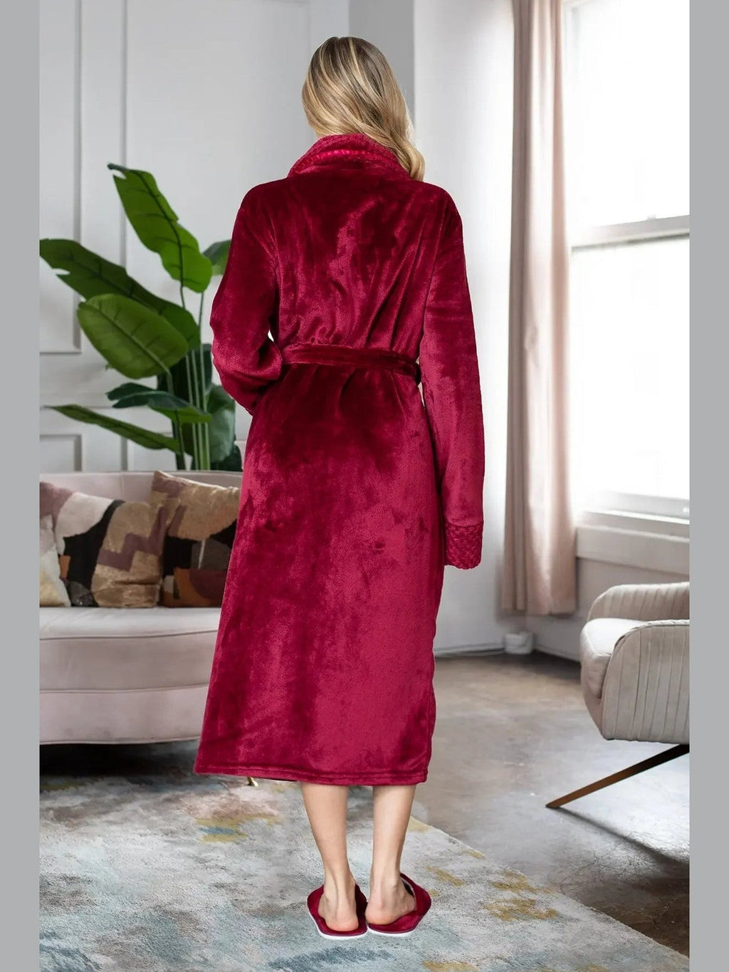Women's Ultra Soft Plush Bathrobe - Courbe et Compagnie