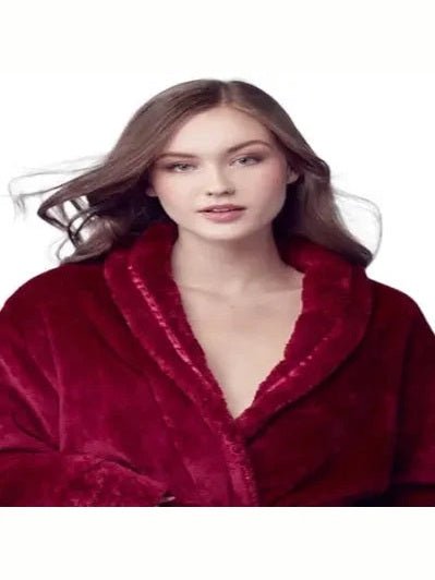 Women's Ultra Soft Plush Bathrobe - Courbe et Compagnie