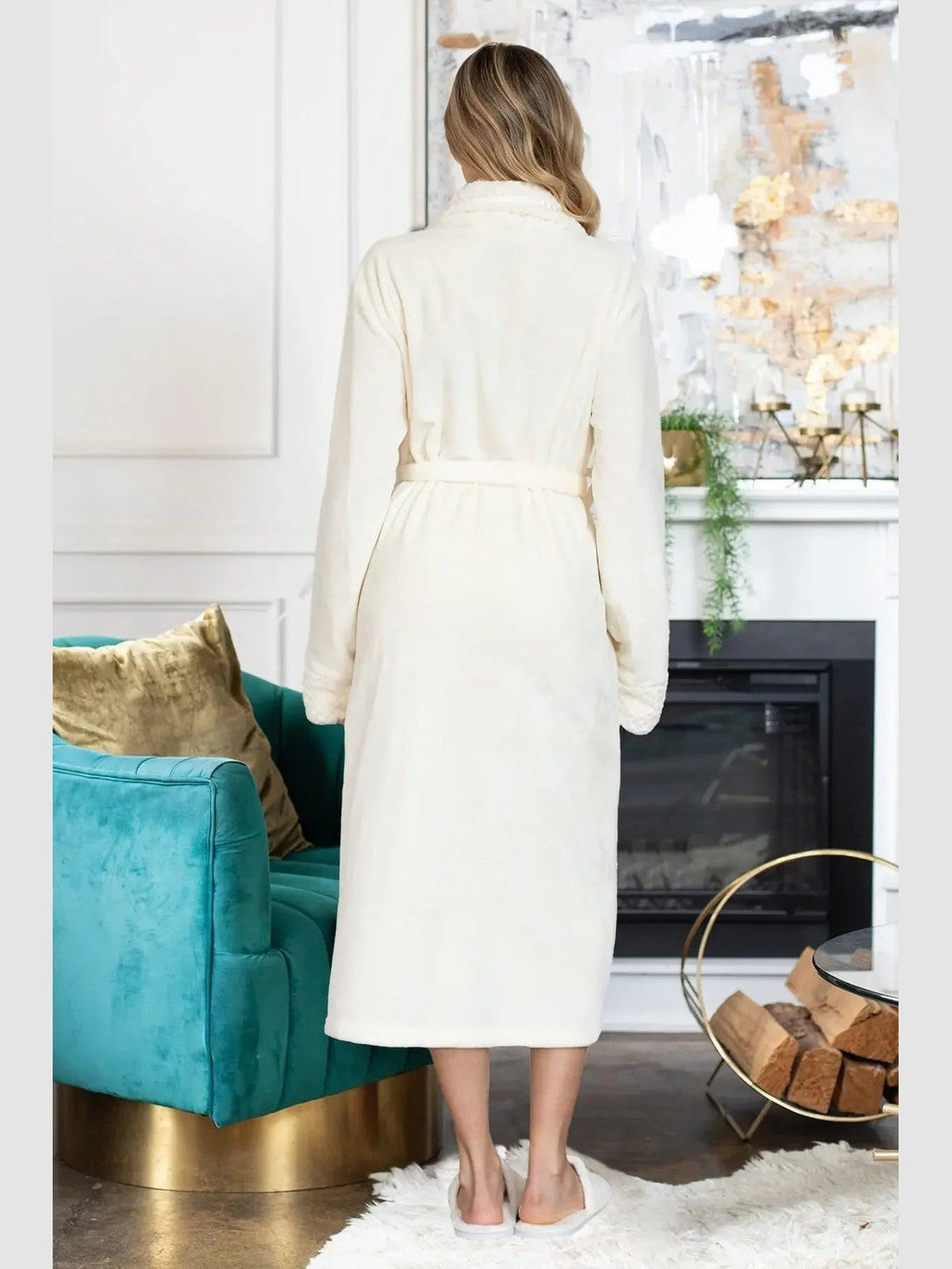 Women's Ultra Soft Plush Bathrobe - Courbe et Compagnie
