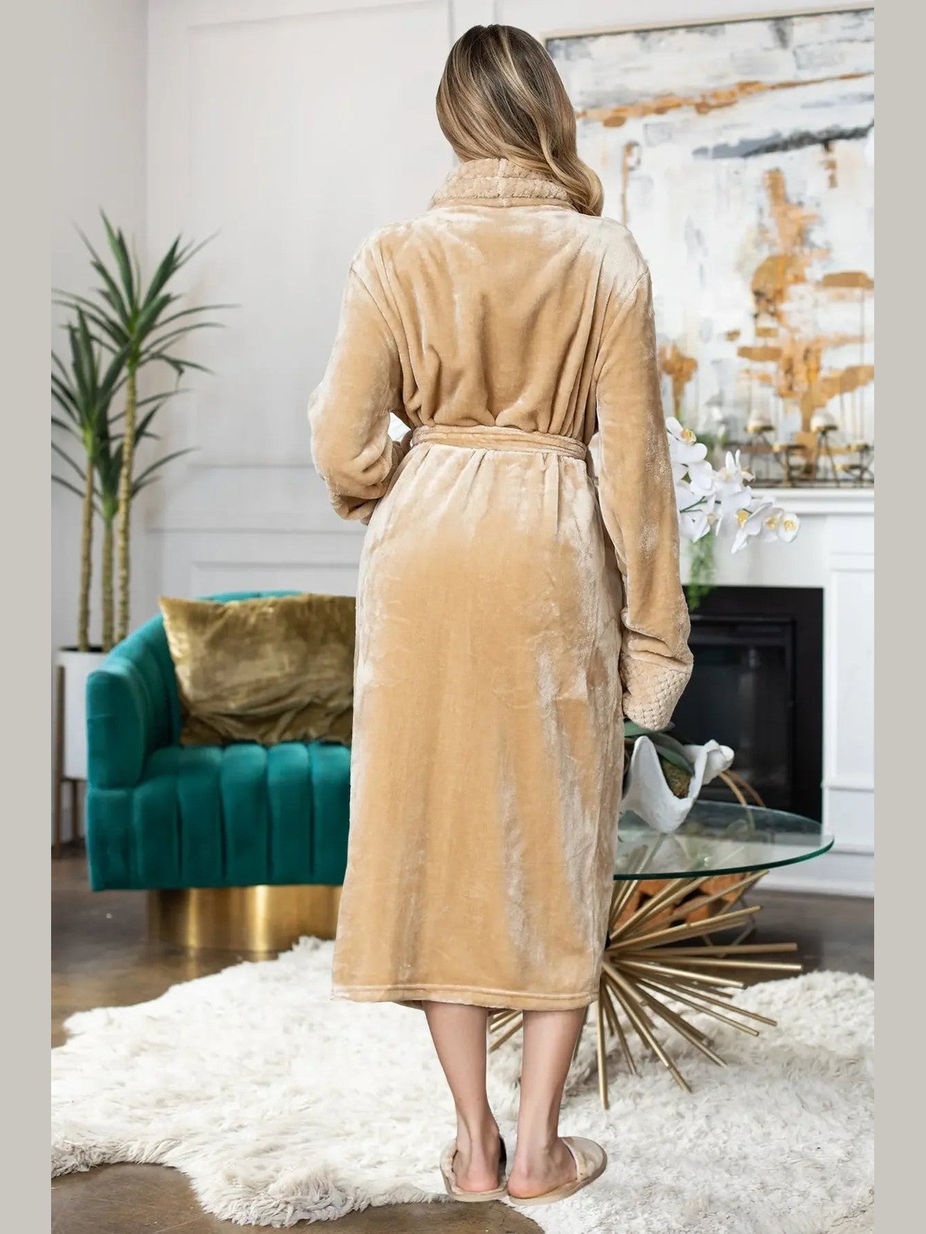 Women's Ultra Soft Plush Bathrobe - Courbe et Compagnie