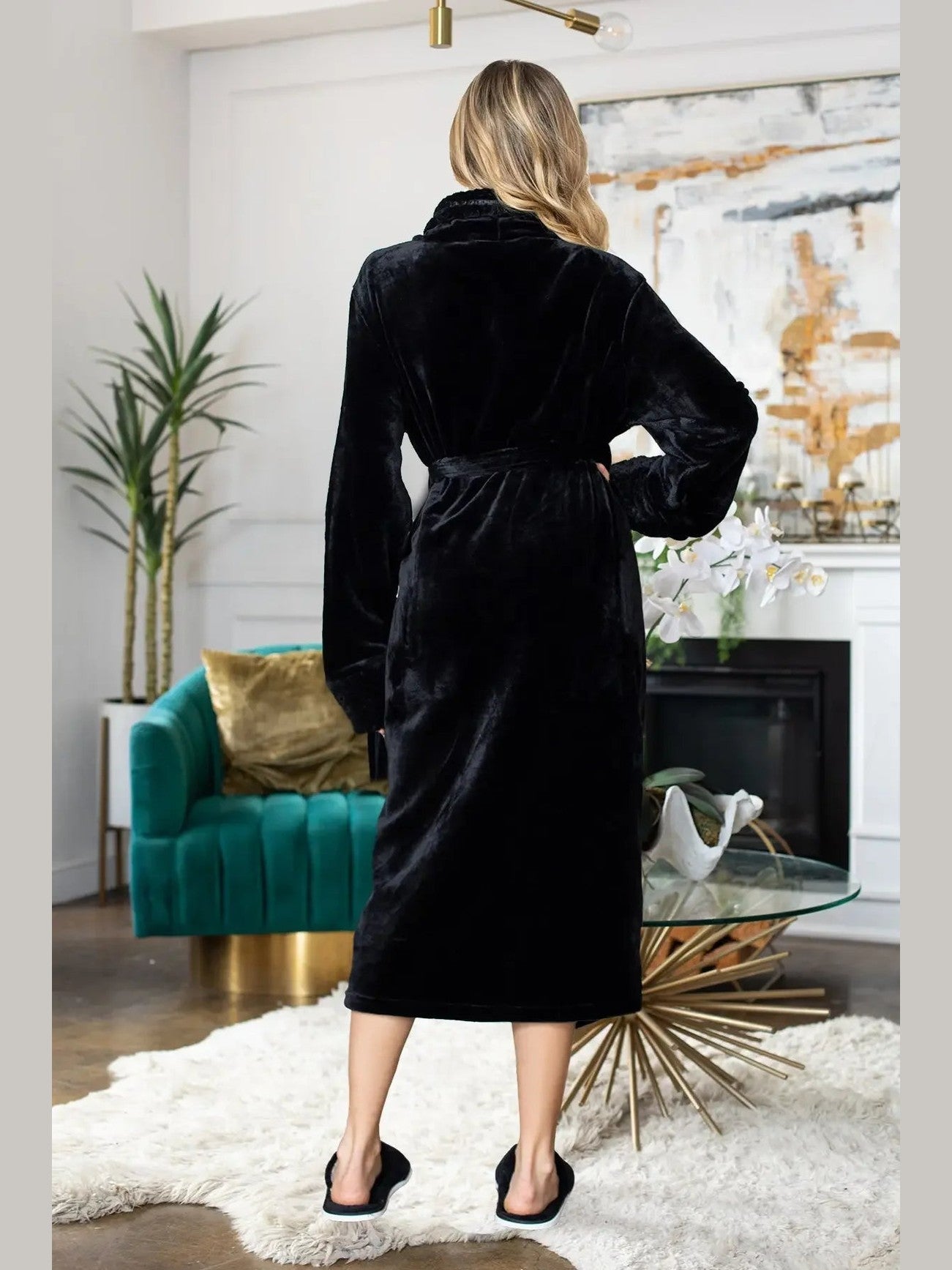 Women's Ultra Soft Plush Bathrobe - Courbe et Compagnie
