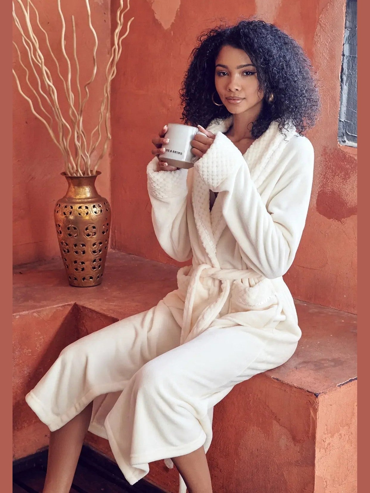 Women's Ultra Soft Plush Bathrobe - Courbe et Compagnie