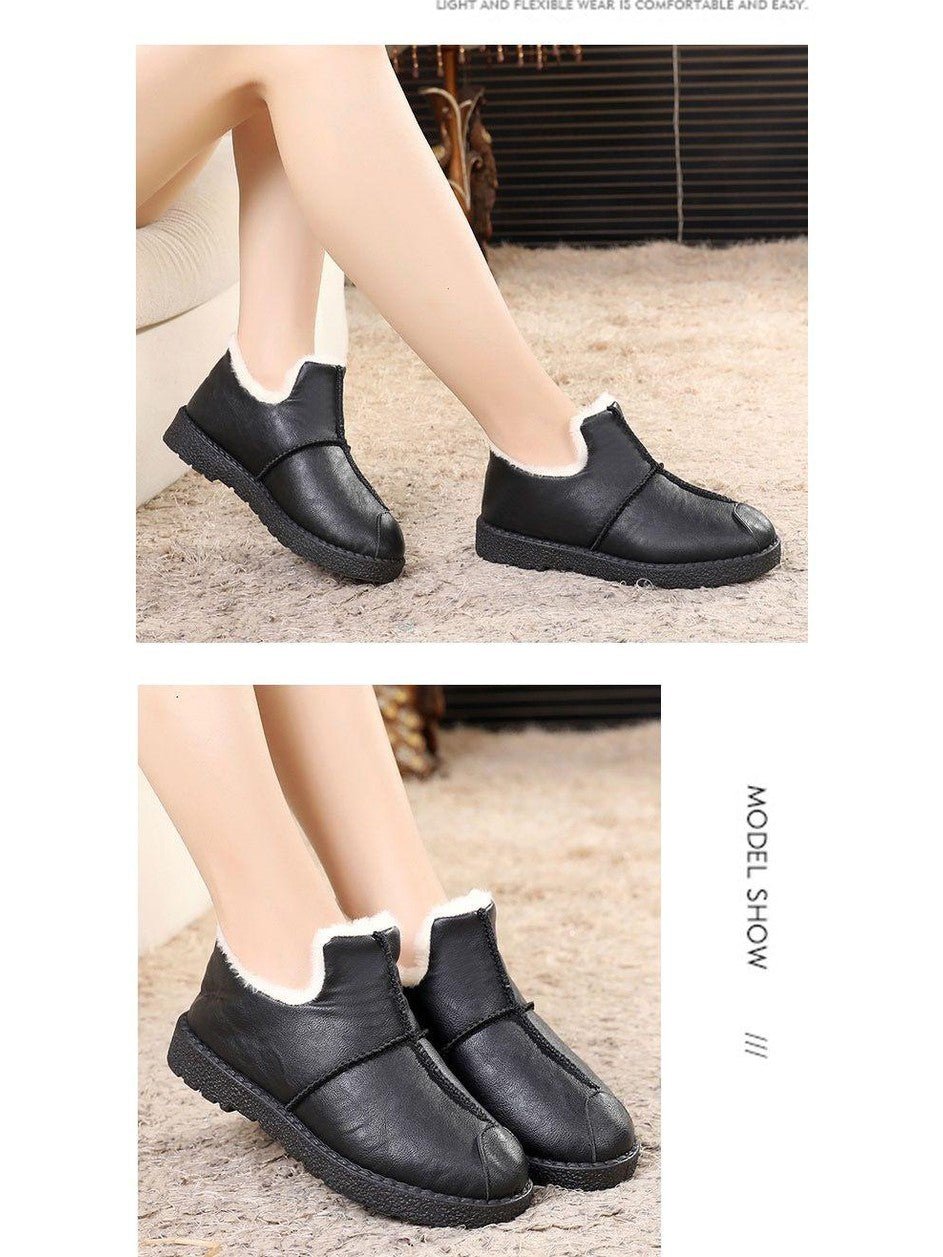 Women's Waterproof Fur-Lined Winter Booties - Courbe et Compagnie