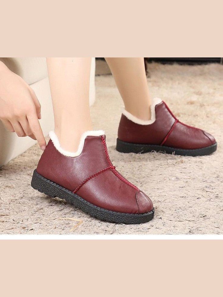 Women's Waterproof Fur-Lined Winter Booties - Courbe et Compagnie