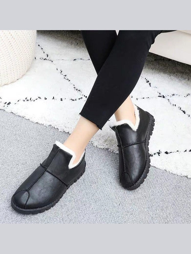 Women's Waterproof Fur-Lined Winter Booties - Courbe et Compagnie