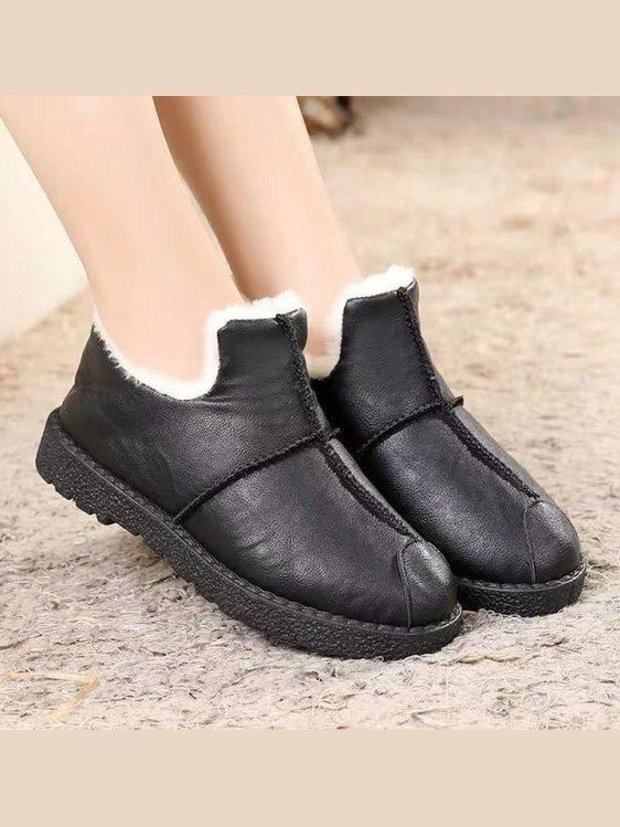 Women's Waterproof Fur-Lined Winter Booties - Courbe et Compagnie