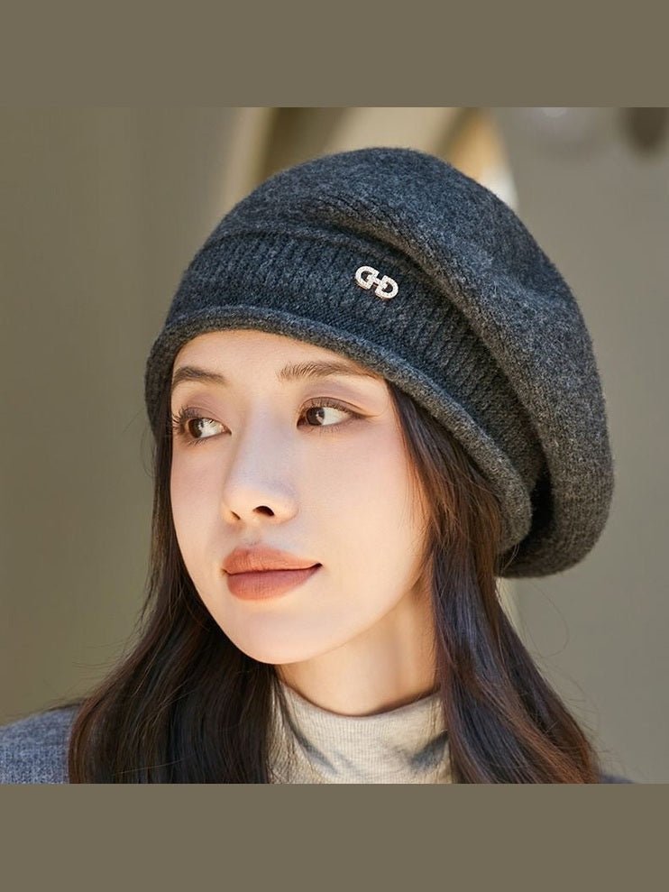 Women’s Wool Knitted Winter Hat — All-Match Knit Beanie - Courbe et Compagnie