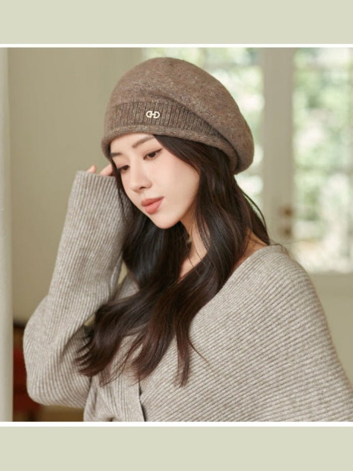Women’s Wool Knitted Winter Hat — All-Match Knit Beanie - Courbe et Compagnie