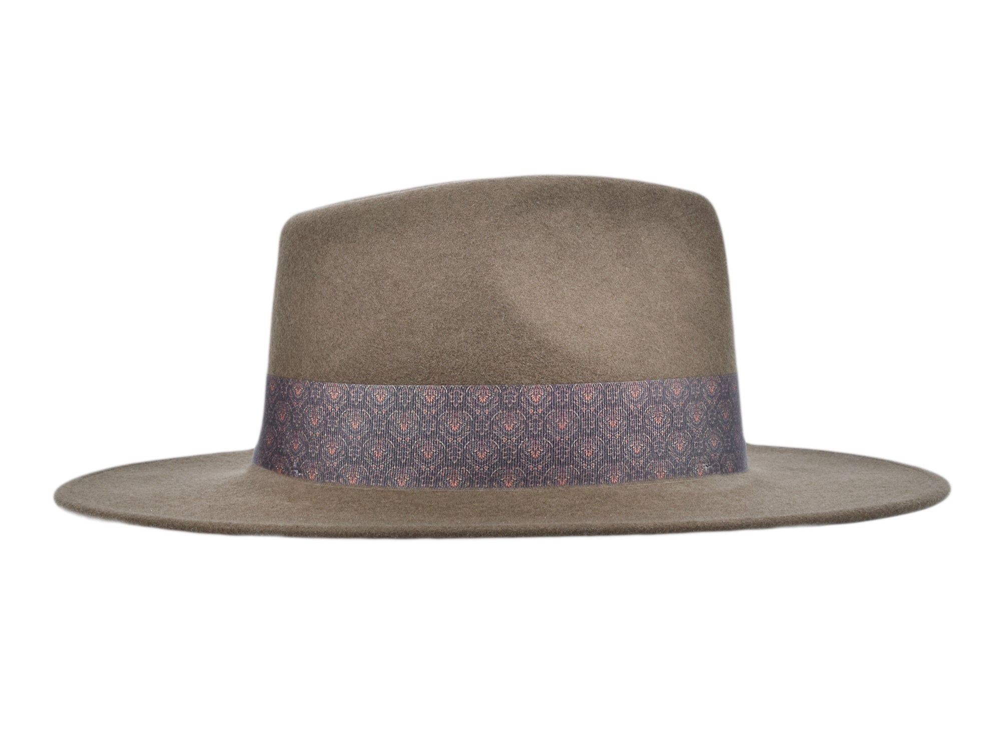 Wool Felt Flat Brim Hat Trendly Gypsy - Courbe et Compagnie