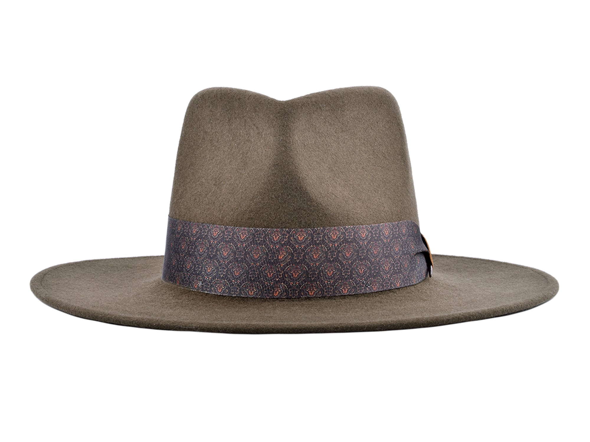 Wool Felt Flat Brim Hat Trendly Gypsy - Courbe et Compagnie