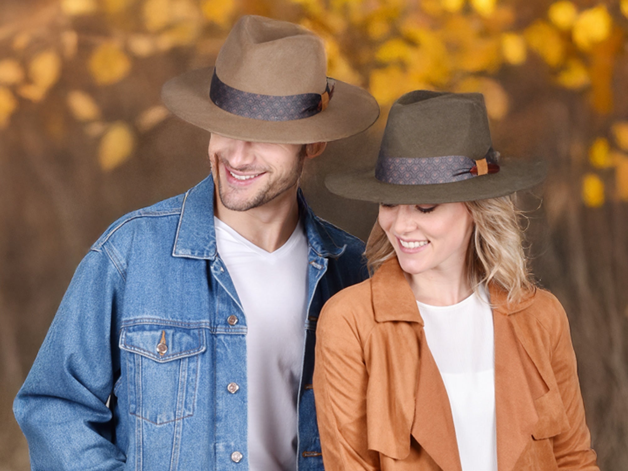 Wool Felt Flat Brim Hat Trendly Gypsy - Courbe et Compagnie