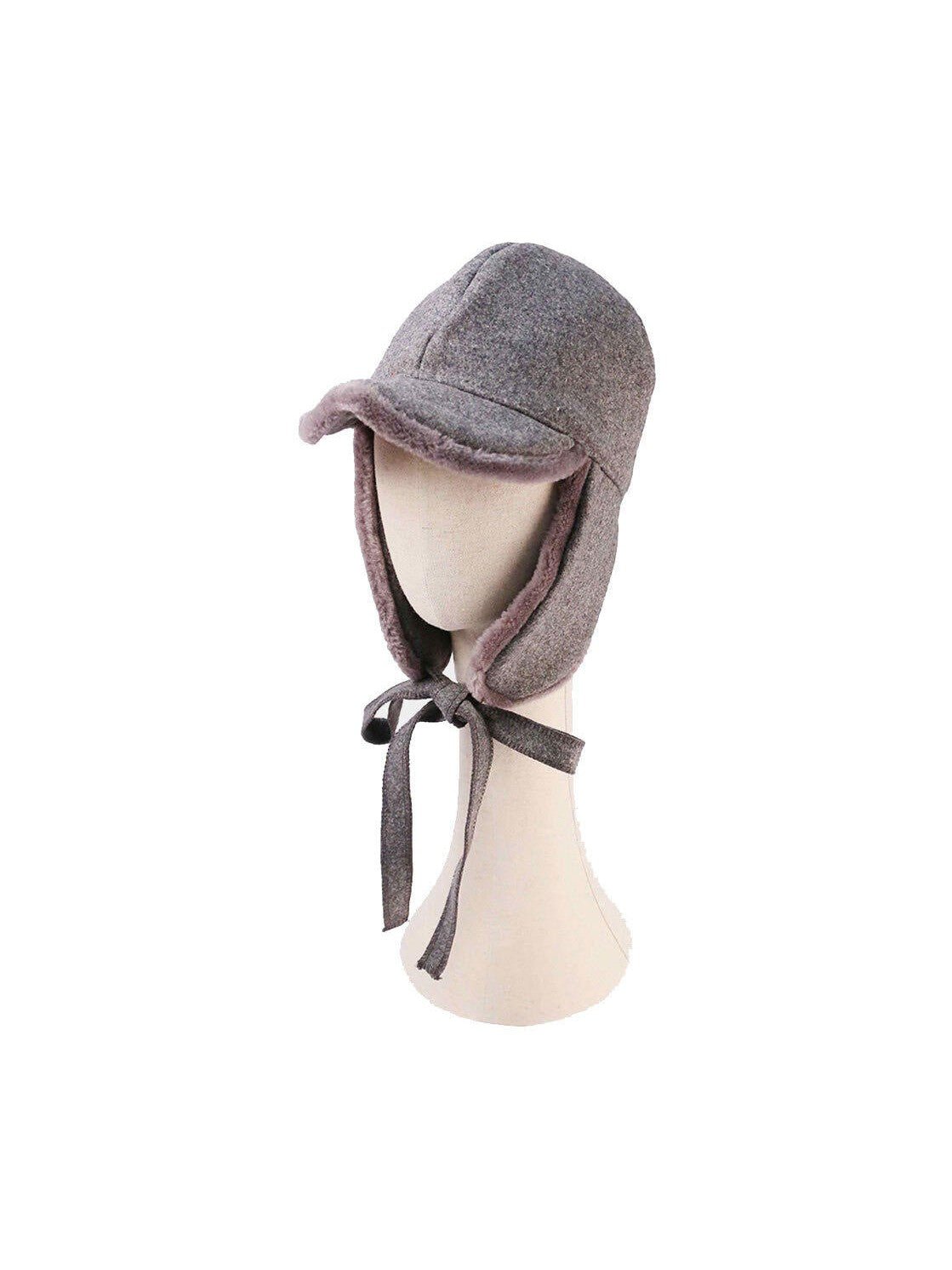 Wool Trapper Ribbon Closure Hat - Courbe et Compagnie