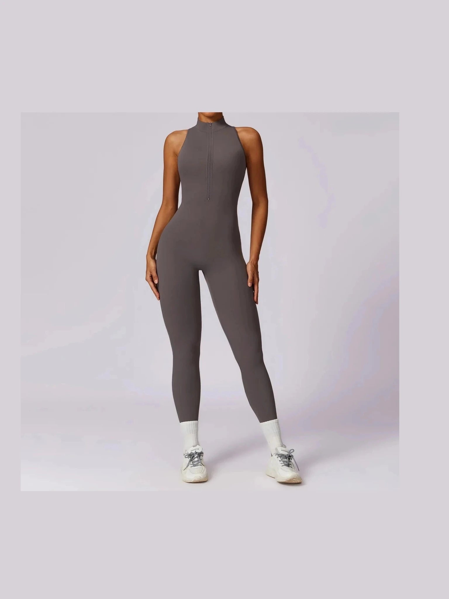 ZipFit Yoga Jumpsuit: Women's Activewear Set - Courbe et Compagnie