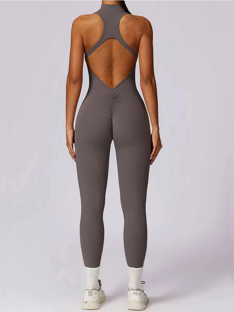 ZipFit Yoga Jumpsuit: Women's Activewear Set - Courbe et Compagnie
